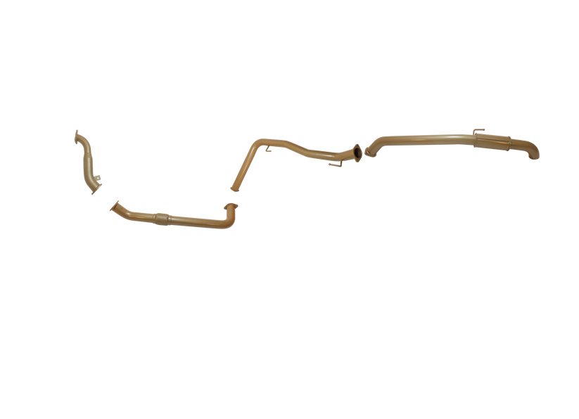 King Brown - Nissan Navara D40 2.5L TD Dual Cab/King Cab TD 2006 to 2016 (without DPF/Air Purifier) - Single 3" with Centre Pipe Only Kit.