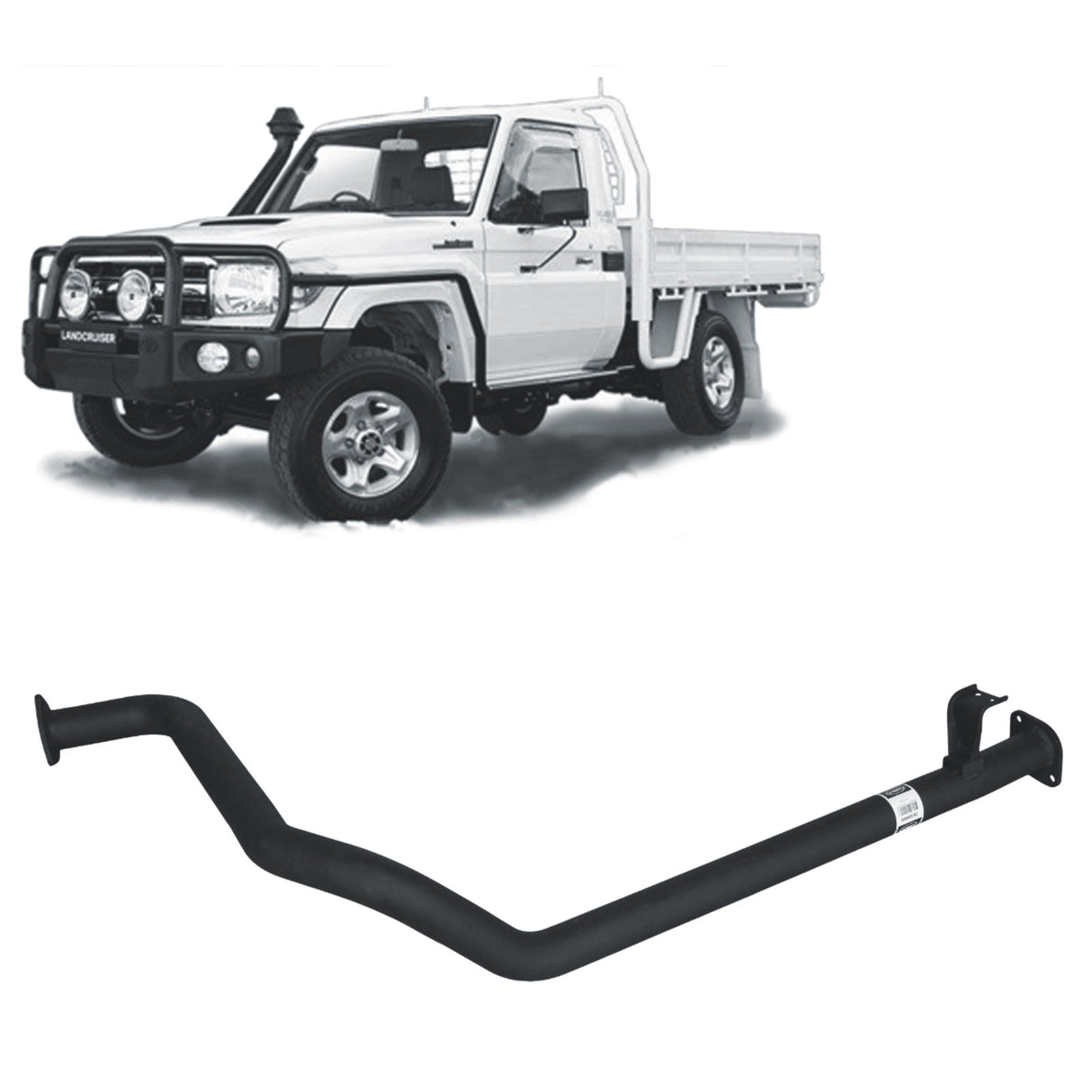 REDBACK - Toyota Landcruiser 79 Series (1999 - 2007) 4.2L 1HZ Performance Intermediate Pipe Assembly
