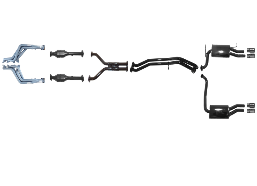 Pacemaker - Ford Falcon GT FG and FG-X XR8 5.0L Supercharged Coyote Tuned Headers And Full System - No Centre Muffler - Duel Outlet