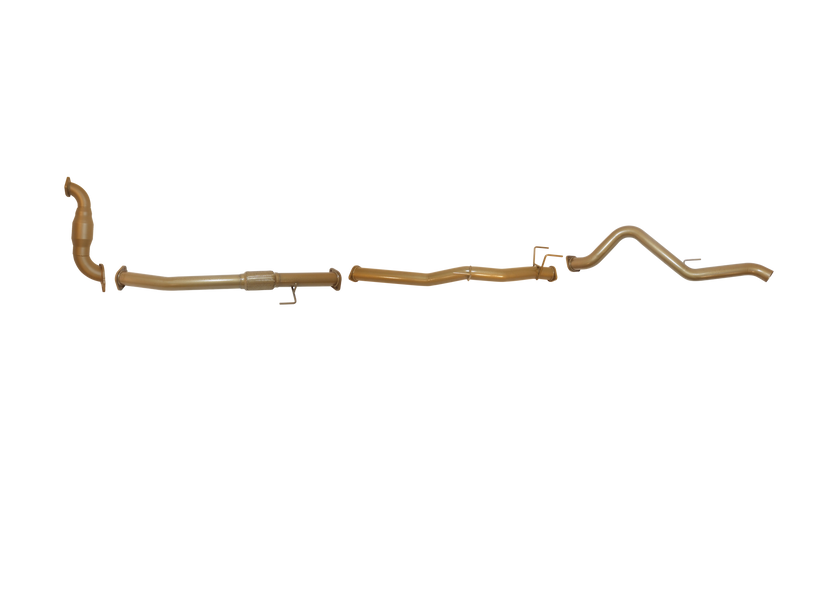 King Brown - Isuzu DMAX 3L TD July 2012 to current - Single 3" with CAT and Centre Pipe Only Kit