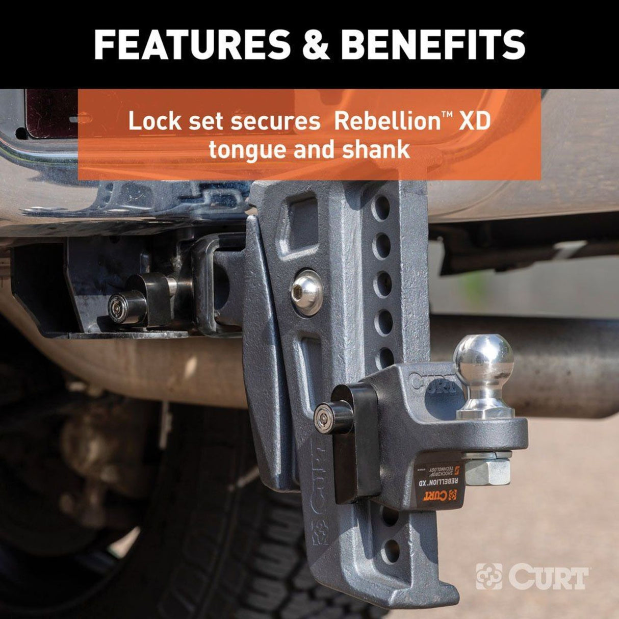 CURT - Rebellion XD Tongue And Hitch Lock Set