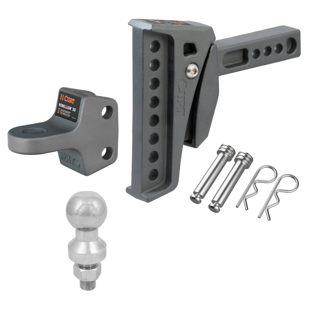 TAG - Rebellion XD ShockDrop Ball Mount (70mm Tow Ball Compatible Kit)