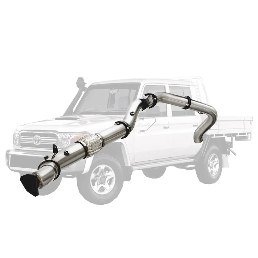 ESA 4X4 -Toyota Landcruiser 79 Series VDJ79 UTE 4.5L V8 2016-On 4 Inch Stainless Turbo Back DPF Model Exhaust