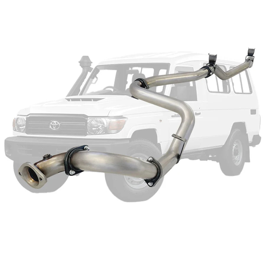 ESA 4X4 - Toyota Landcruiser 78 Series VDJ78 V8 Troop Carrier 10/2016 On 3 Inch DPF Back Exhaust
