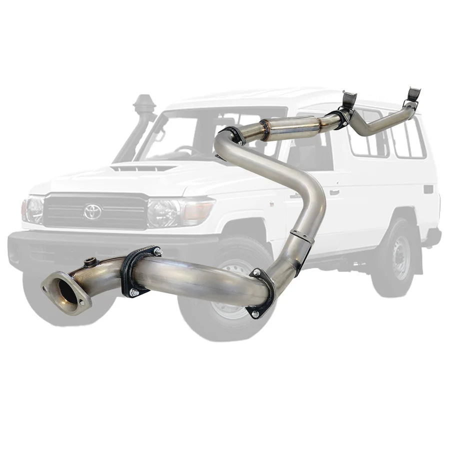 ESA 4X4 - Toyota Landcruiser 78 Series VDJ78 V8 Troop Carrier 10/2016 On 3 Inch DPF Back Exhaust