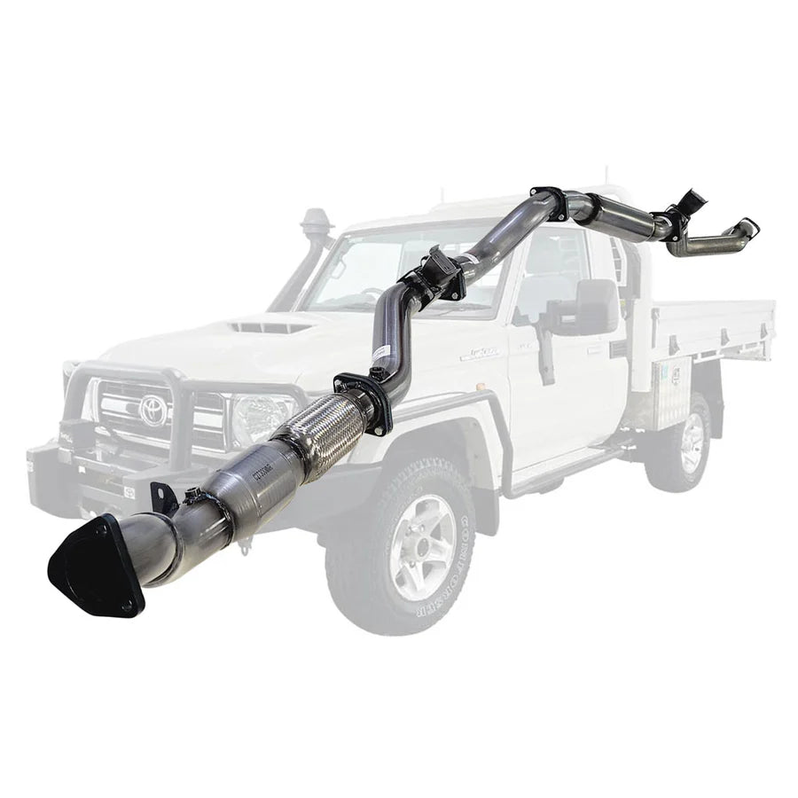 ESA 4X4 - Toyota Landcruiser 79 Series VDJ79R V8 Ute MY17 3 Inch Turbo Back Exhaust
