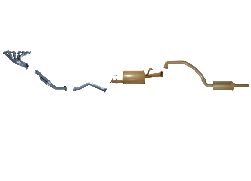 King Brown - Toyota Landcruiser 100/105 Series 6 Cyl 4.5L Petrol 1998/2008 - Single 2 1/2" with Headers Kit