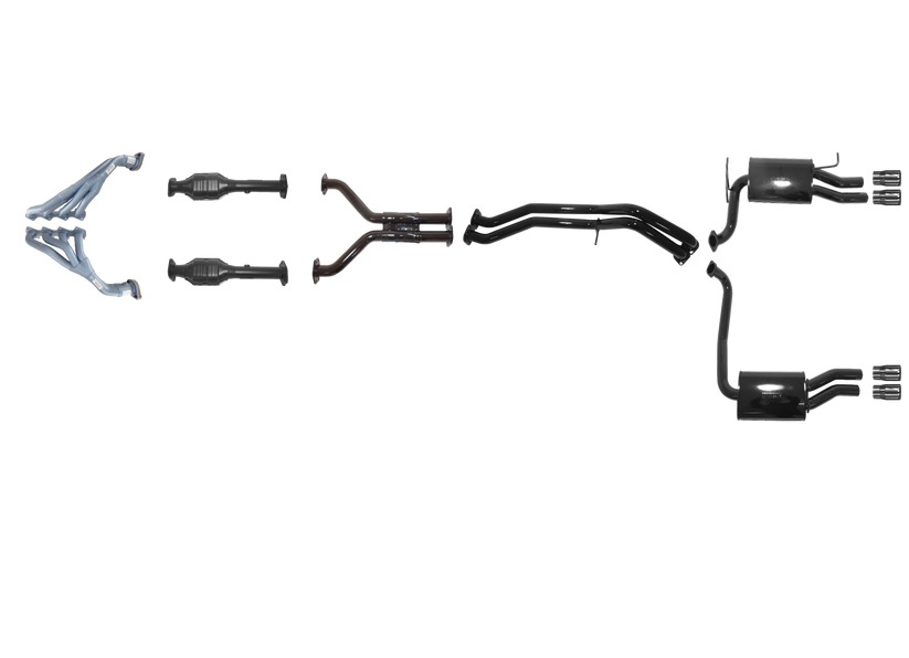 Pacemaker - Ford Falcon GT FG 5.4L Boss Tri-Y Headers And Full System - No Centre Muffler - Duel Outlet