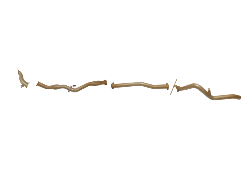 King Brown - Nissan Navara D22 3L TD 2002 to 2006 - Single 3" Centre Pipe Only Option with CAT Kit