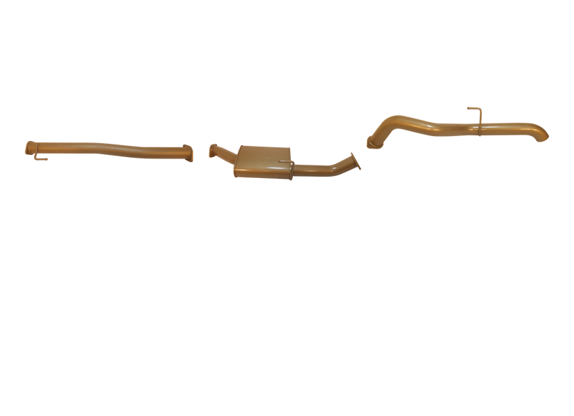 King Brown - Nissan Navara ST/ST-X D23 2.3L TD March 2015 to current (Factory DPF/Air Purifier Back) - Twin 3" Kit