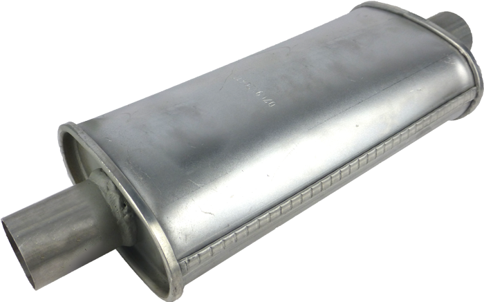 Redback - 2" Universal Muffler Centre/Centre 8" x 5" x 3" Oval Aluminised