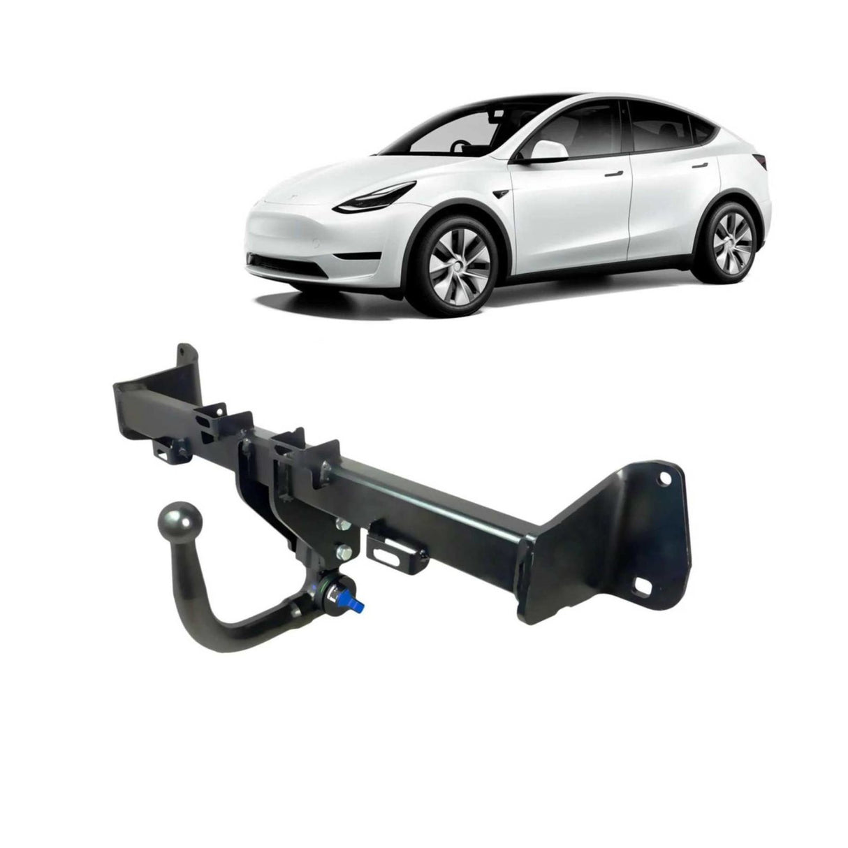 BRINK - Tesla Model Y (5YJY) (2019 - on) SUV Diagonally Detachable Towbar & Direct Fit Wiring Kit