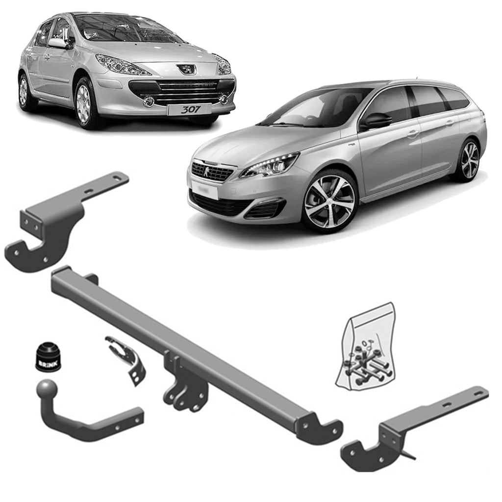 BRINK - Peugeot 307 (2000 - 2007), Citroen C4 (2004 - 2011), Peugeot 308 (2007 - 2011) European Towbar