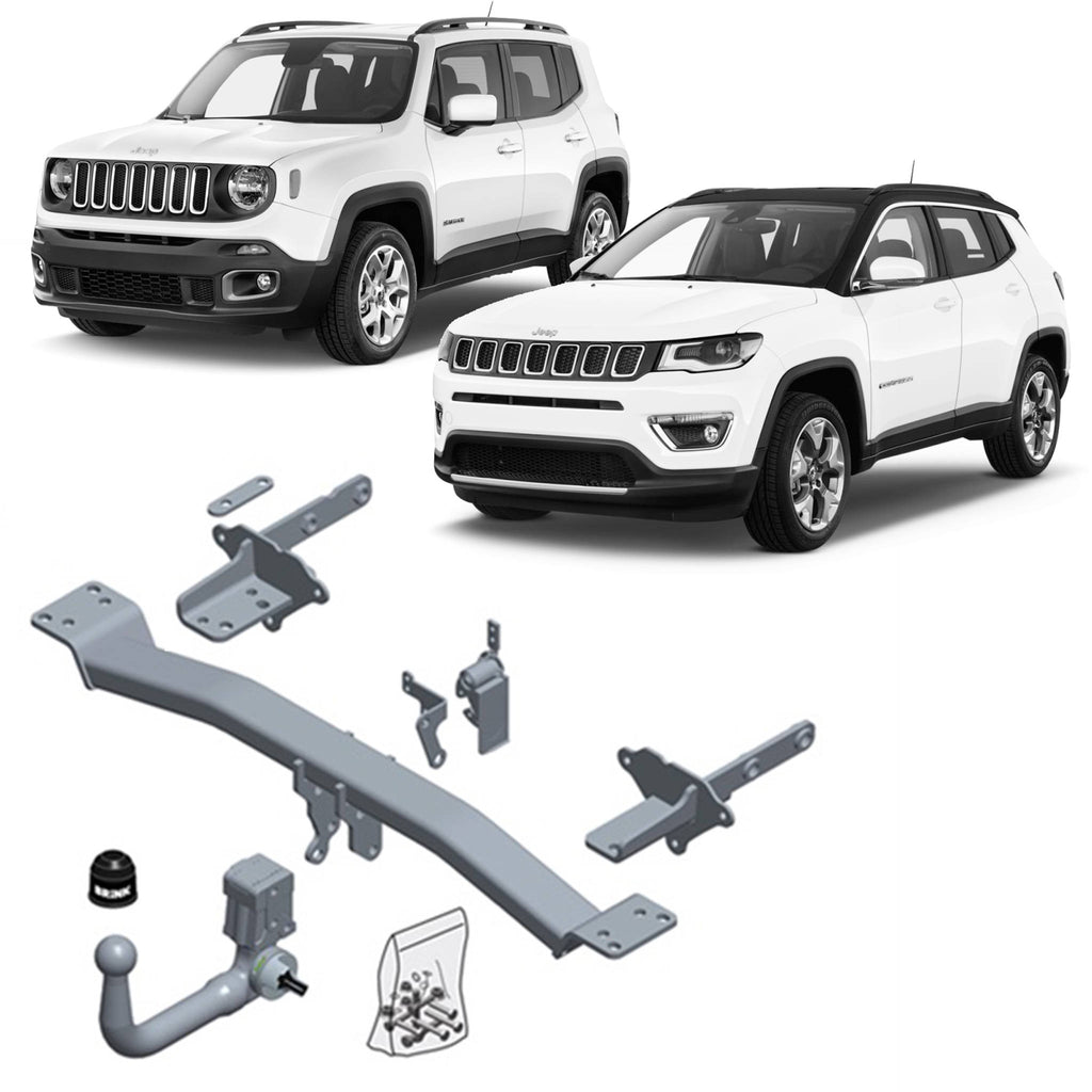 BRINK - Jeep Compass (2016 - on), Fiat 500X (2014 - on), Jeep Renegade (2014 - 2020) European Towbar