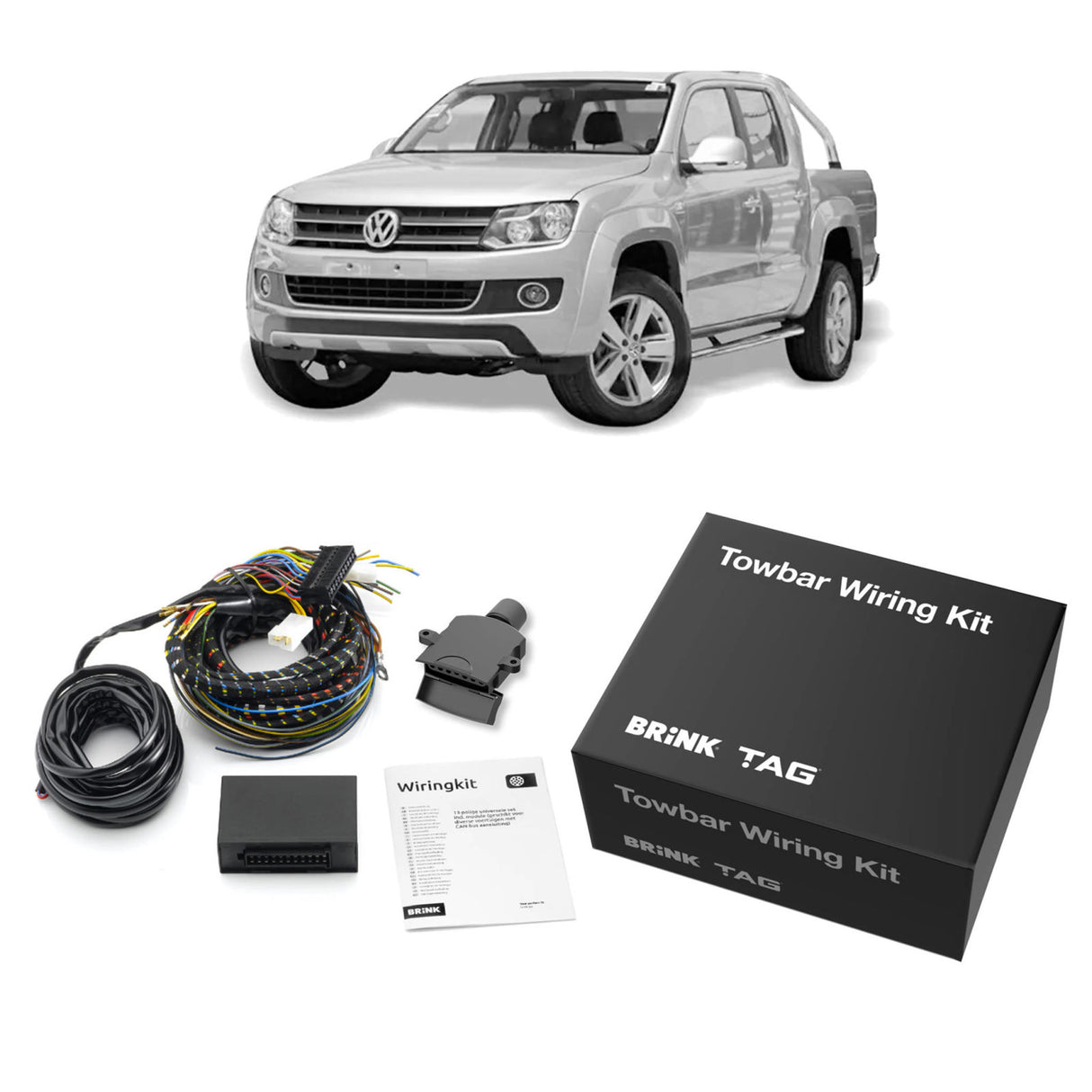 TAG | Heavy Duty Towbar & Direct Fit Wiring Kit | VW Amarok 2H Tub With Step 2011–2022 | T7P673-K101