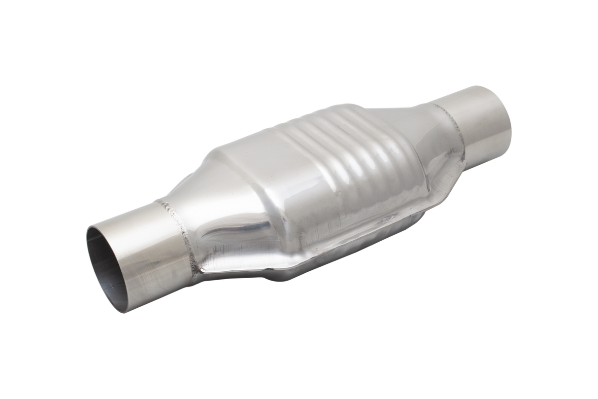 XFORCE - 2.5" Inch Oval Metallic Hi-Flow Racing Catalytic Converter (100 Cell)