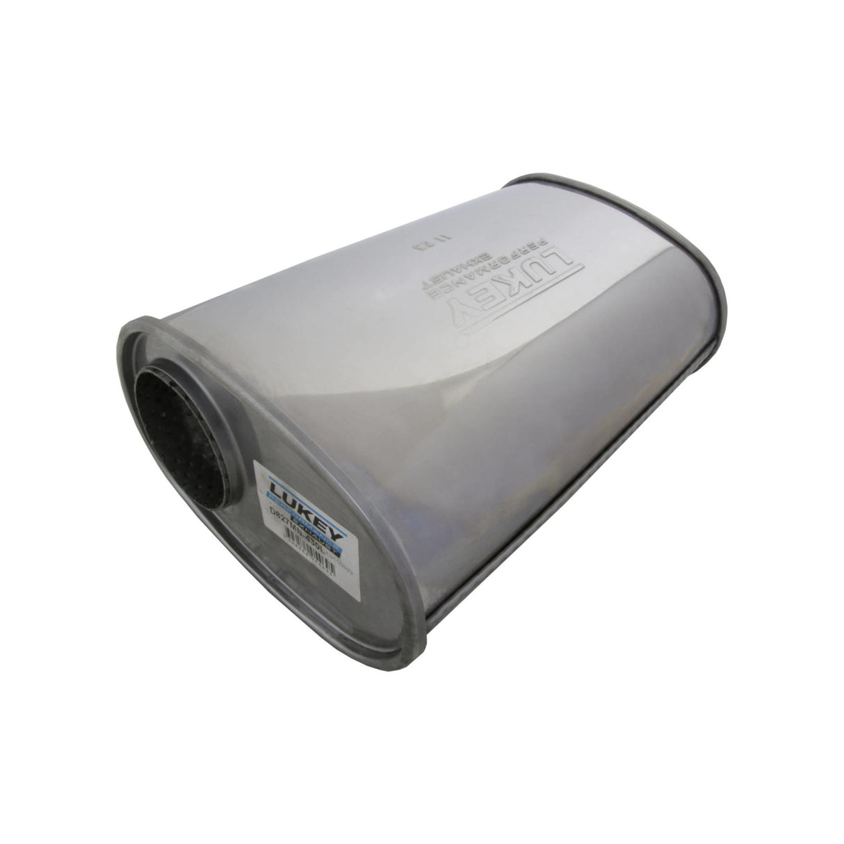 Lukey - 3" Megaflow Muffler O/C 14"x9"x5" Oval 430 Stainless Steel