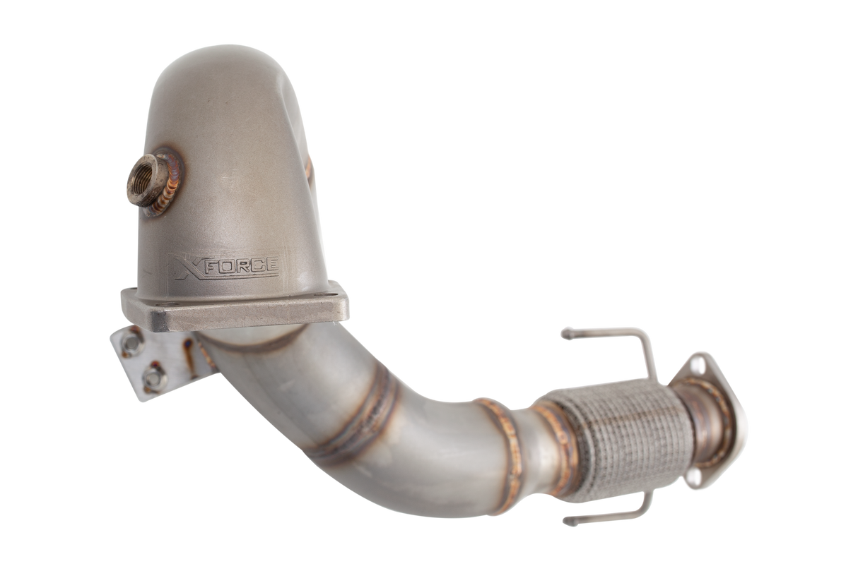 XFORCE- Hyundai I30N Non-Polished Stainless Steel 4″ Inch Dump & Cat Kit