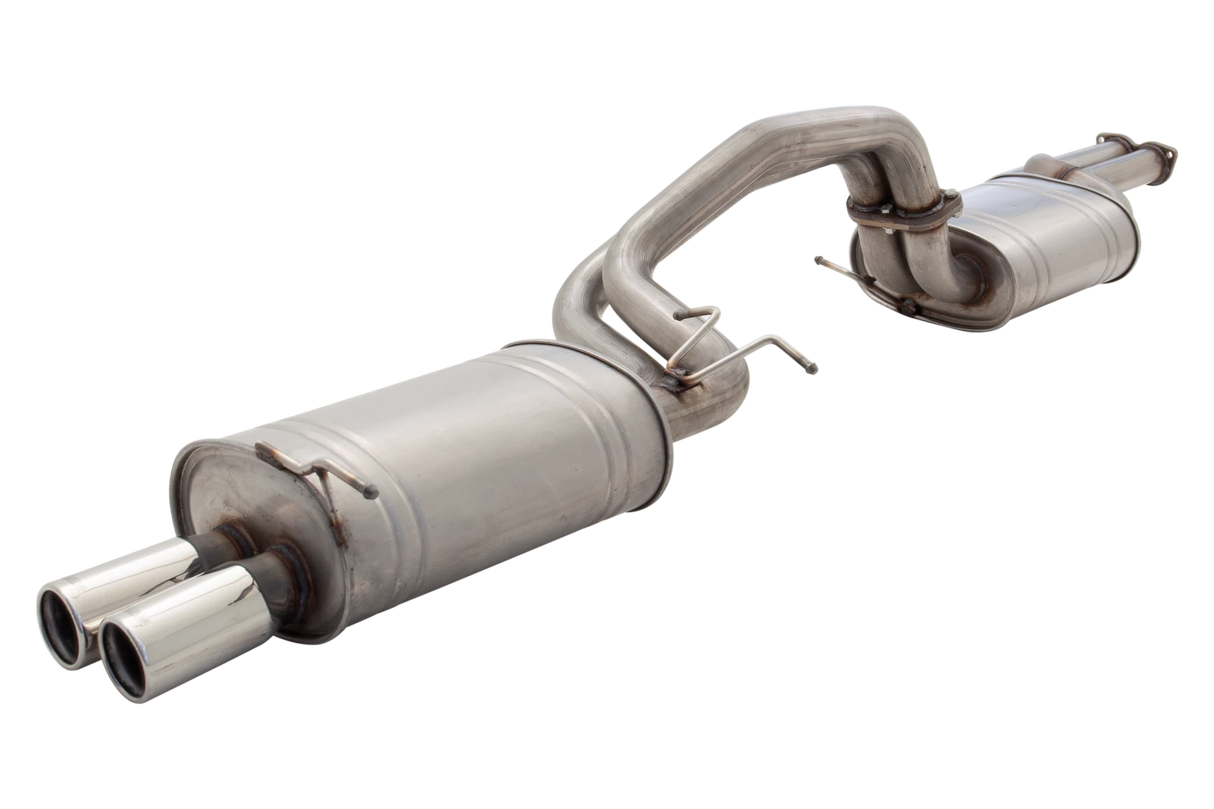 XFORCE - FORD FALCON XR8 BA/BF V8 SEDAN (2003-2007) 2.5" Inch Raw 409 Stainless Steel Catback Exhaust System With Large Center Oval Muffler