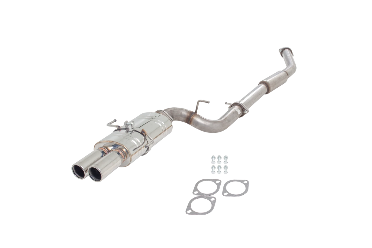 XFORCE - NISSAN 200SX S15 2000-2002, 3" Inch Stainless Steel Catback Exhaust System With Twin Angle Out Cannon