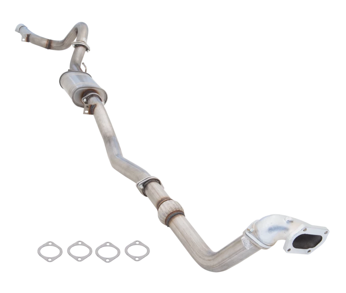 XFORCE - TOYOTA LANDCRUISER 100 SERIES TURBO DIESEL WAGON (1998-2007), 3″ Stainless Steel Turbo Back System without Cat Converter