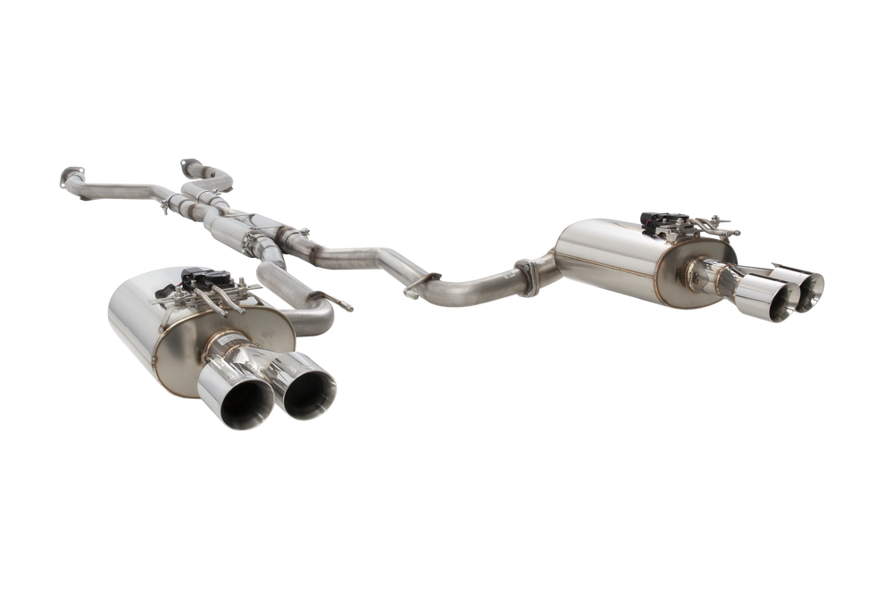XForce | Twin 2.5" Varex Valved Cat Back Raw 409 SS | Holden VE VF V8 2006–2017 | E4-VF72SED-VMKCBS