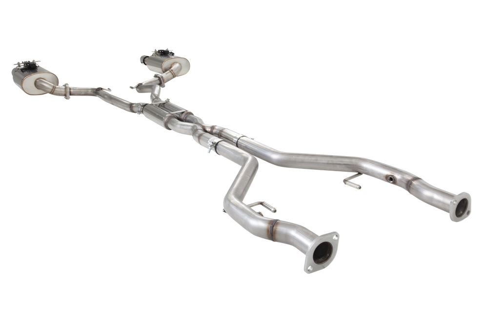 XForce | Twin 2.5" Varex Valved Cat Back Raw 409 SS | Holden VE VF V8 2006–2017 | E4-VF72SED-VMKCBS