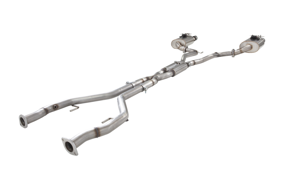 XForce | Twin 2.5" Varex Valved Cat Back Raw 409 SS | Holden VE VF V8 2006–2017 | E4-VF72SED-VMKCBS