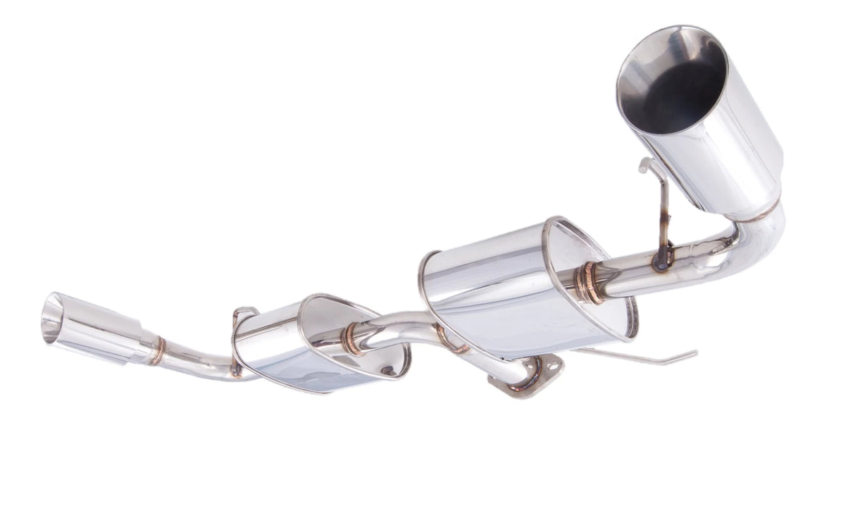 XForce - MITSUBISHI LANCER CJ 2.4lt (07-11), 2.5″ Stainless Steel Axle-Back Exhaust System With Dual Side Outlets