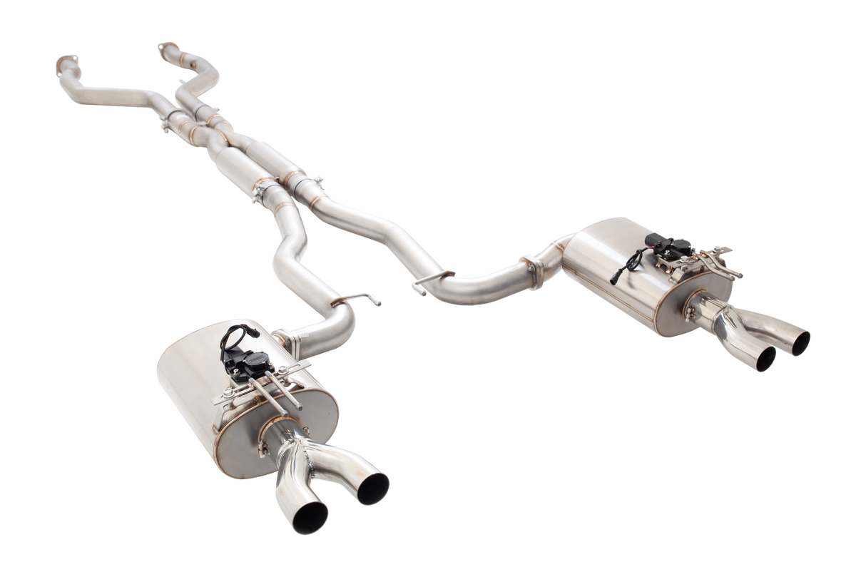 XFORCE - HOLDEN, MALOO, GEN F 2013-2017, Stainless Steel Twin 3″ Cat- Back System