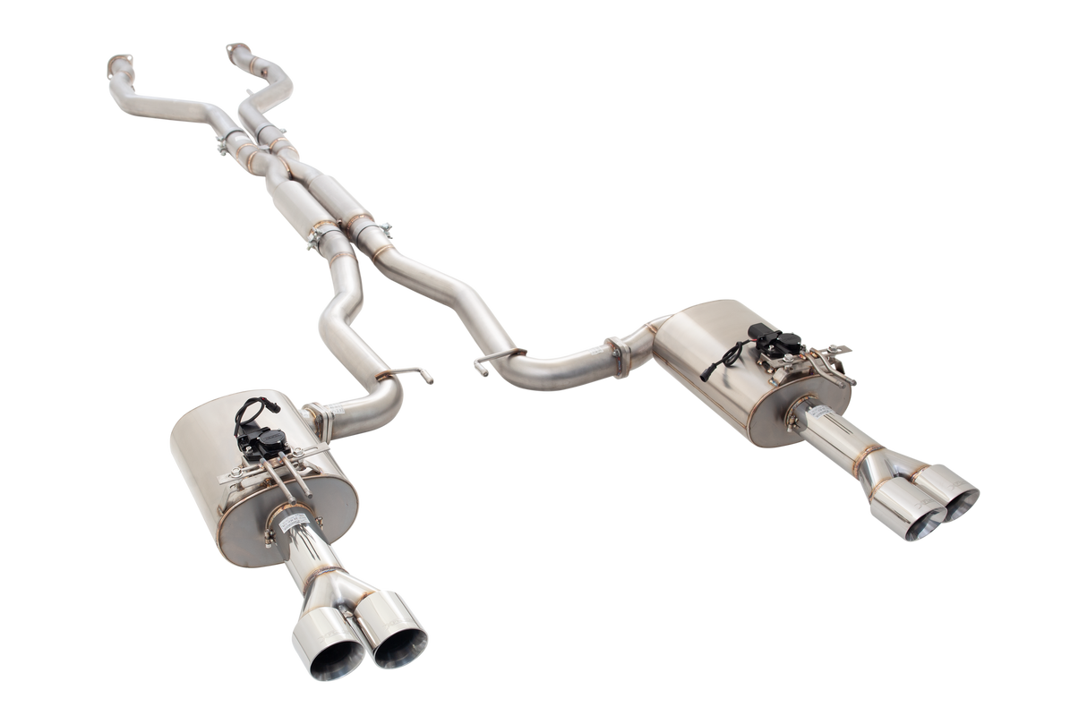 XForce - Holden COMMODORE V8, VE/VF V8 UTE 2008-2017, Stainless Steel Cat-Back With Twin 2.5″ Piping Varex Rear Mufflers