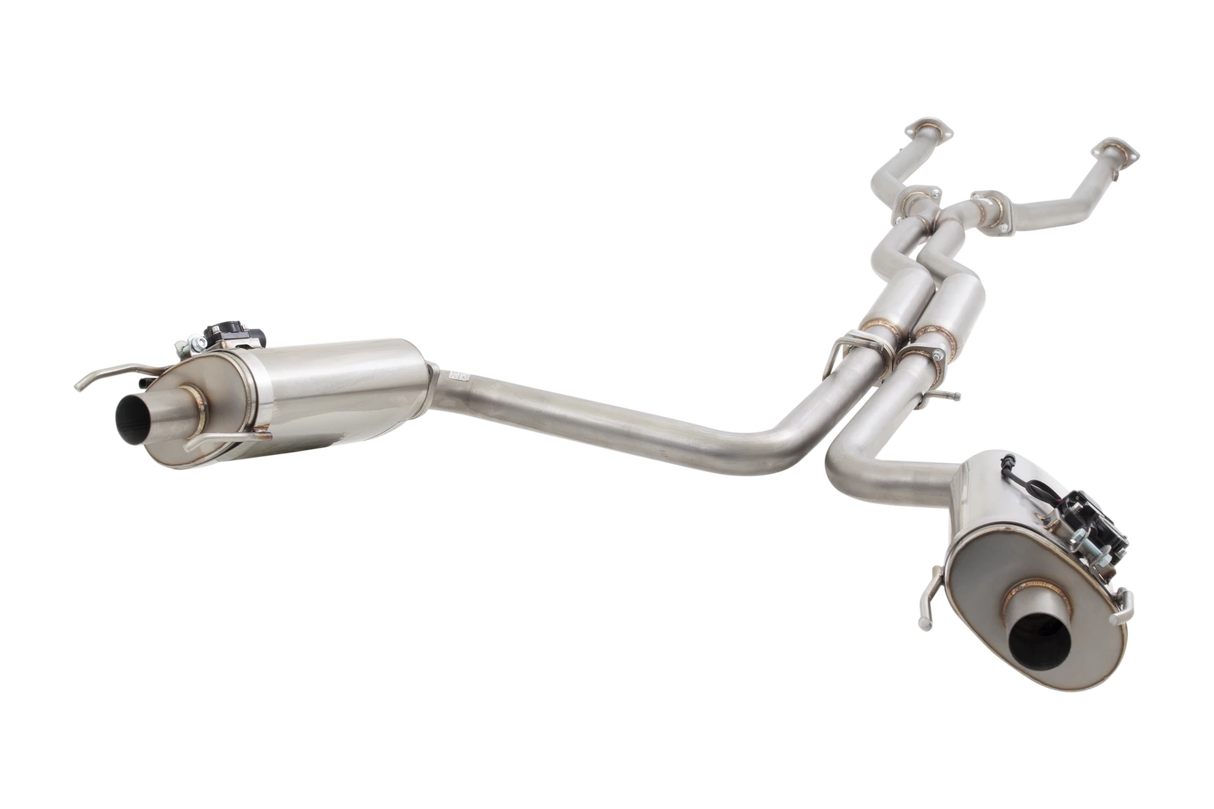 XForce - LEXUS IS ES-LISFVMK-CBS, Stainless Steel Twin 2.5″ Cat-Back Exhaust System With Varex Mufflers