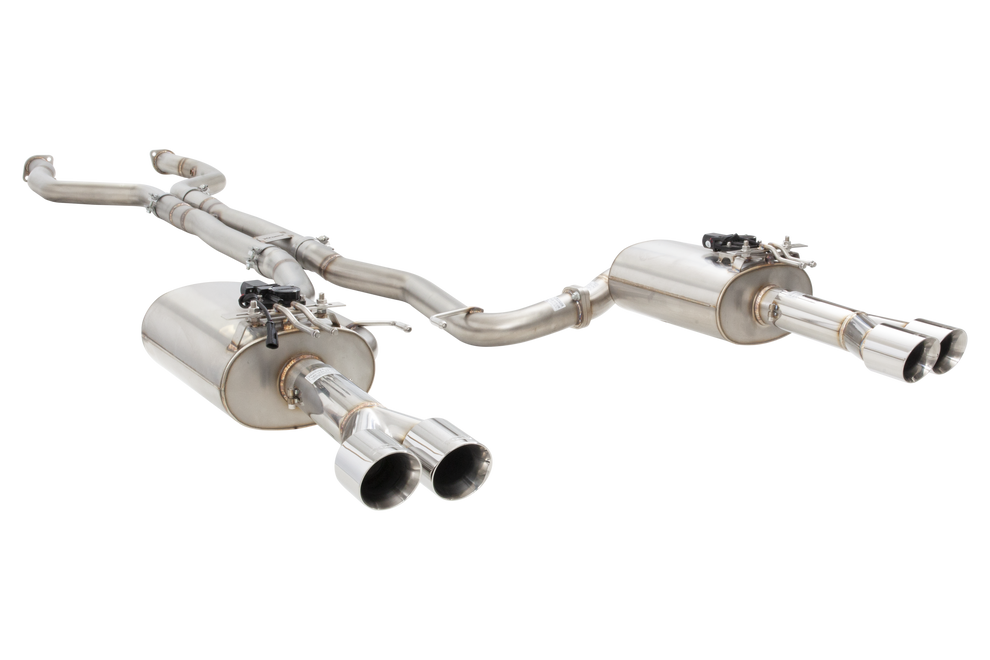 XForce | Twin 3" Varex Cat Back Straight Pipe Centre | Holden VE VF V8 Ute 2007–2017 | ESVF74UTEVKCS