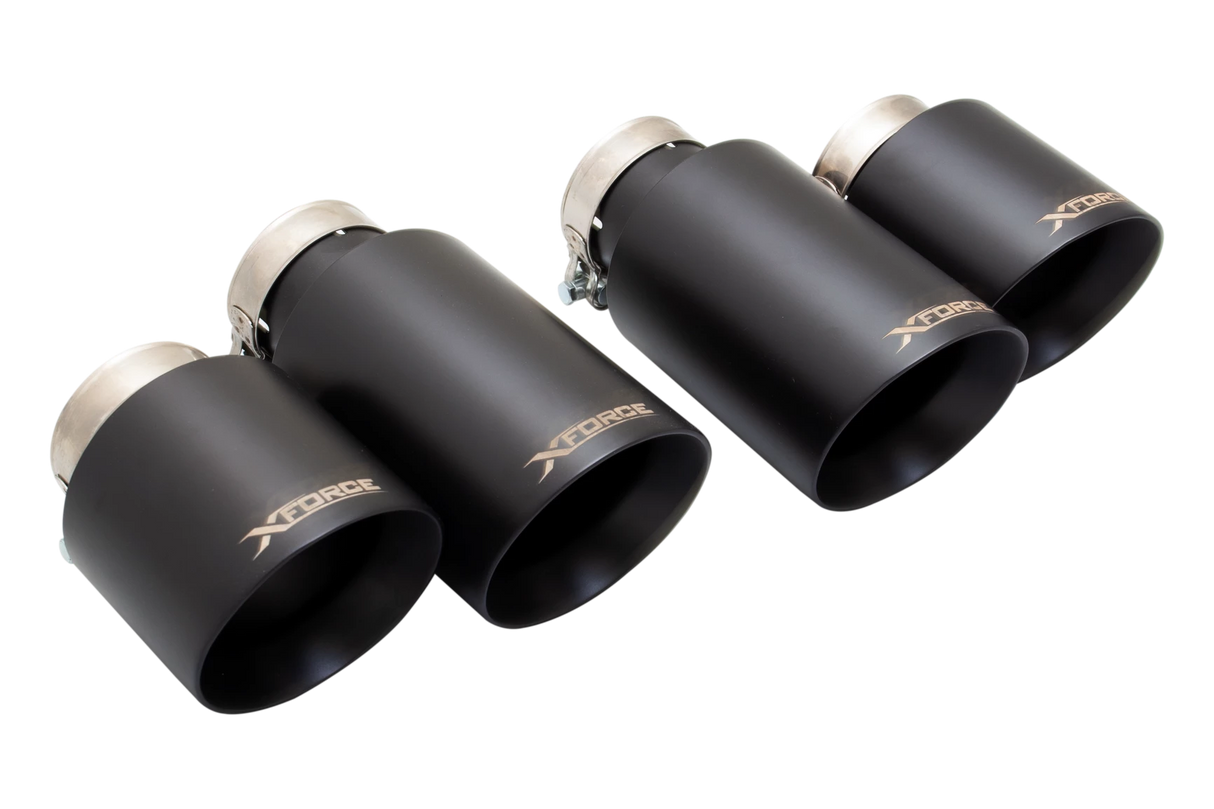 XFORCE - AUDI S3 8V Sedan (2013-2021) Black Exhaust Tips