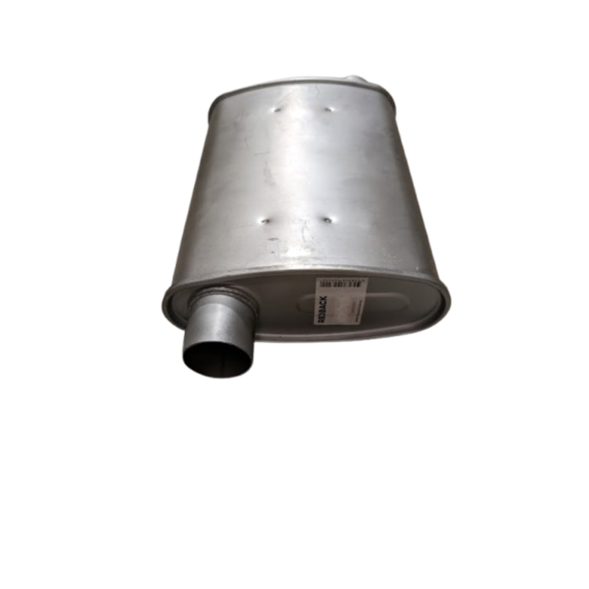 Redback - 2.5" Chambered Muffler Offset/Offset 14"x10"x4" Oval Aluminised Steel