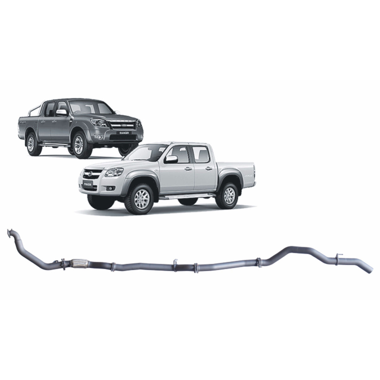 Redback Extreme Duty - Ford Ranger PJ/PK / Mazda BT-50 B2500/B4000 (2006 - 2011) Performance Exhaust System