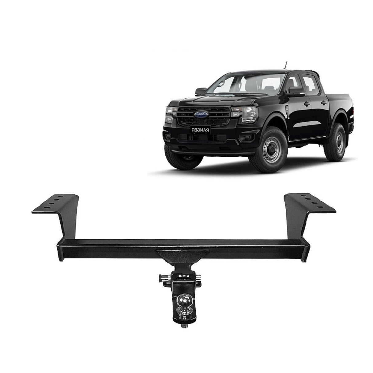 BTA Ford Ranger (06/2022 – On) Bumper Models Only Heavy Duty Towbar 3500/350kg Capacity