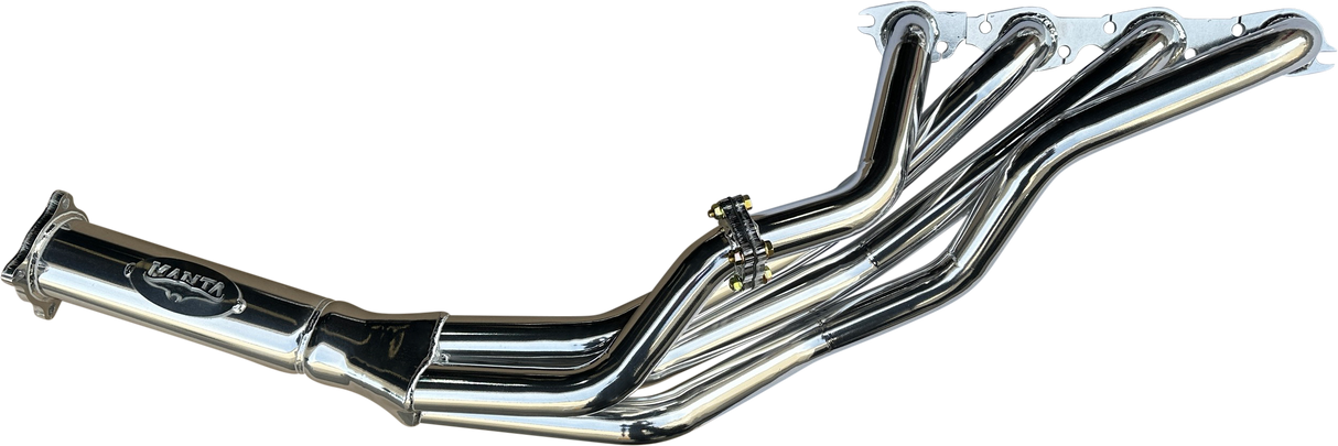 Manta | 1 3/4″ 4-1 Tuned Extractors with 3″ Outlets | Commodore VB–VS V8 5.0L EFI – Ceramic Silver