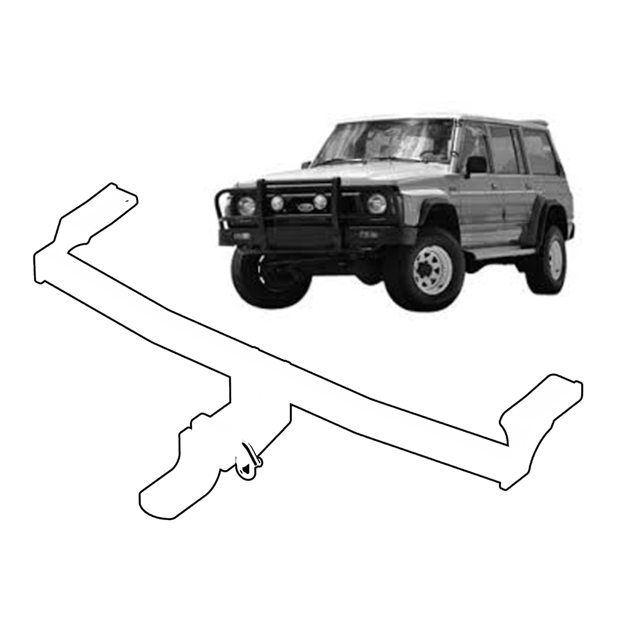 BTA Ford Maverick (3/1988 – 3/1994) Wagon Light Duty Towbar (Leaf Springs Only) 1250kg Capacity