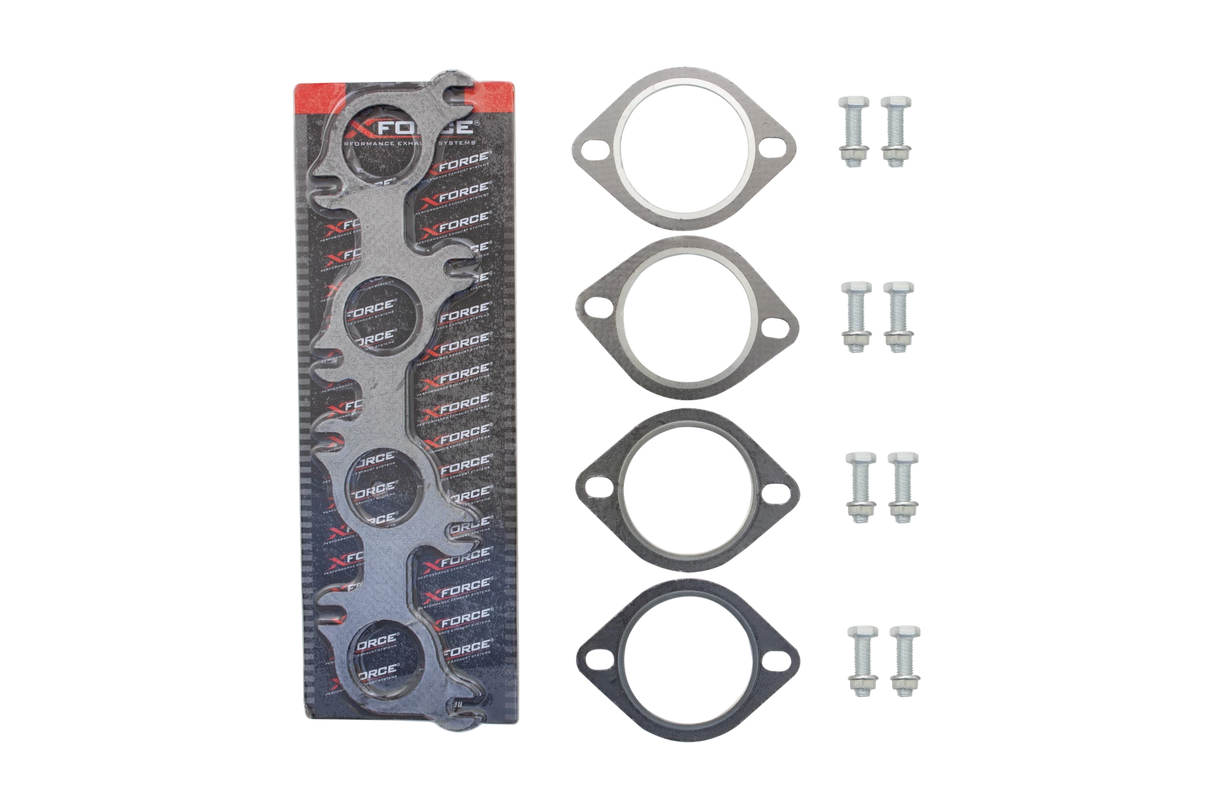 XFORCE - Ford FPV GT/GS 5.0L Coyote (SC) Matte Stainless Steel Header 1 7/8" Inch Primary & 3" Inch Metallic Cats (100 Cell)