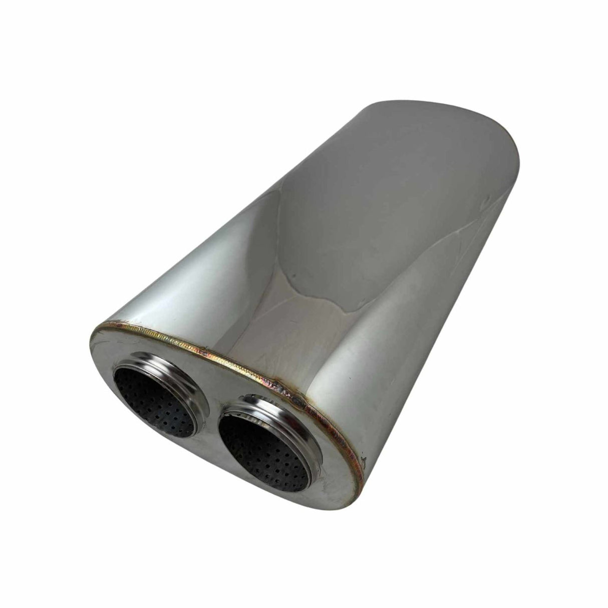 REDBACK | 3.5" In to Twin 3" Out Performance Muffler 10"x6" Oval 20" Long | H947GPZ