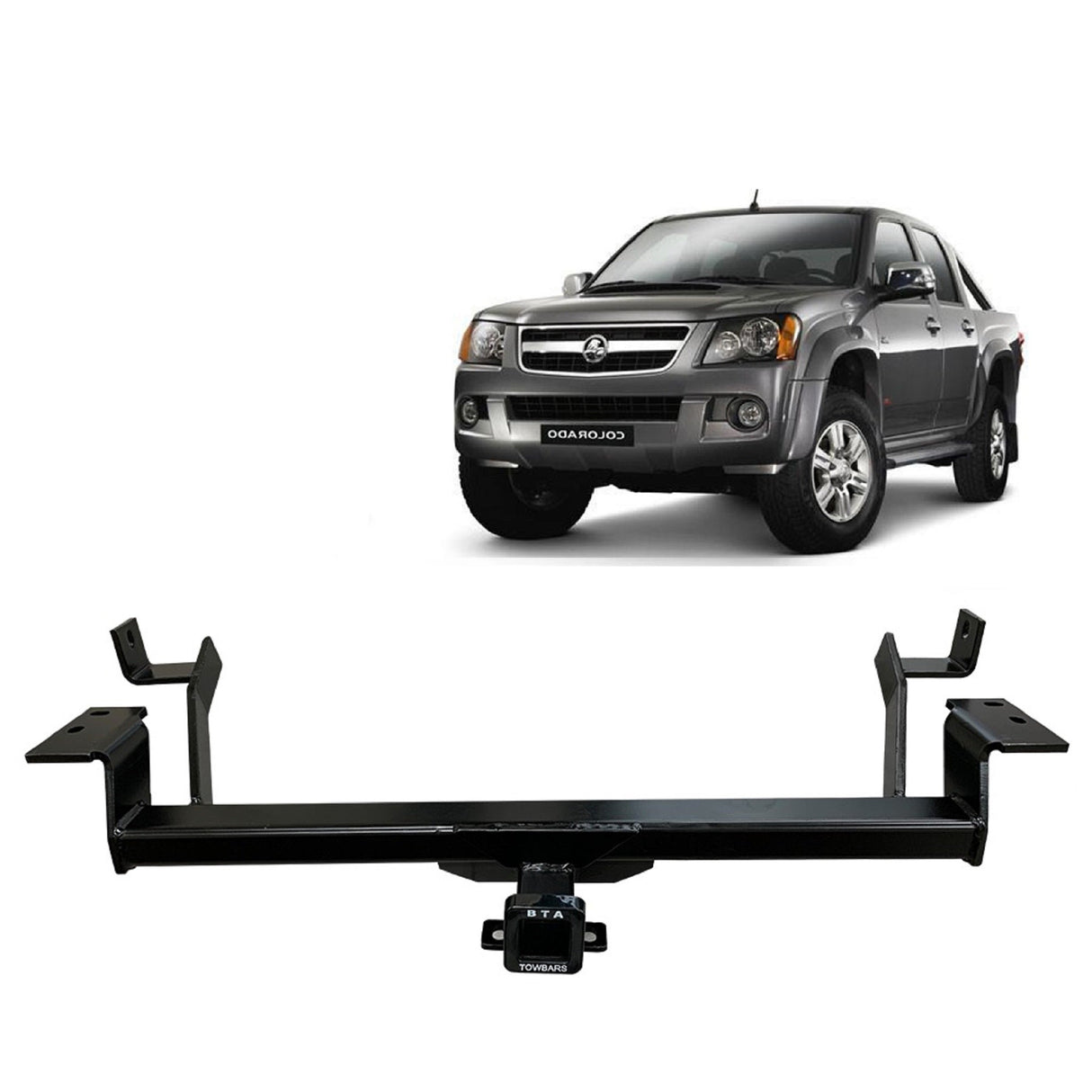 BTA Holden Colorado RA (07/2008 – 6/2012) 2 & 4WD (No Bumper) Heavy Duty Towbar 3000/300kg Capacity