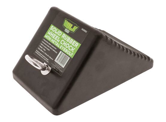 Hulk 4X4 - RUBBER WHEEL CHOCK WITH RING 204L x 127W x 104H 1.54kg