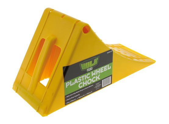 Hulk 4X4 - WHEEL CHOCK PLASTIC 40,000kg L470 x W200 x H230mm