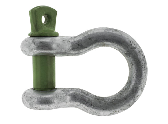 Hulk 4X4 - BOW SHACKLE 3250kg GALVINISED BODY DIA 16mm PIN DIA 19mm