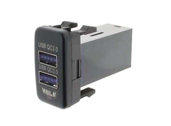 Hulk 4X4 - DUAL USB SOCKET QC3 OE RPL T/S EARLY TOYOTA BLUE LED