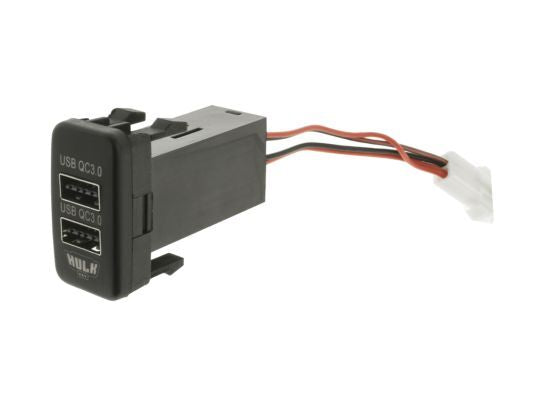 Hulk 4X4 - DUAL USB SOCKET QC3 OE RPL T/S EARLY TOYOTA BLUE LED