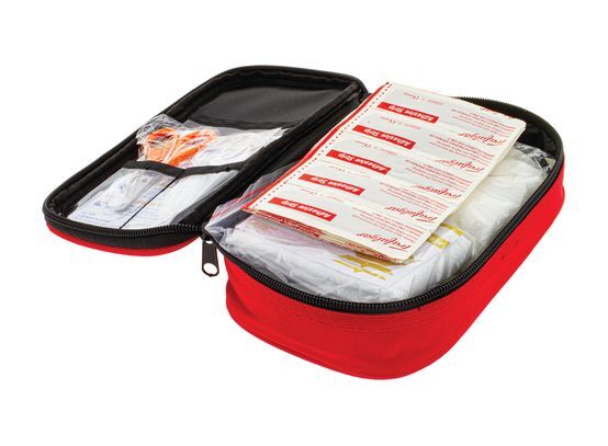 Hulk 4X4 - PERSONAL VEHICLE FIRST AID KIT SOFT RED DURABLE CASE