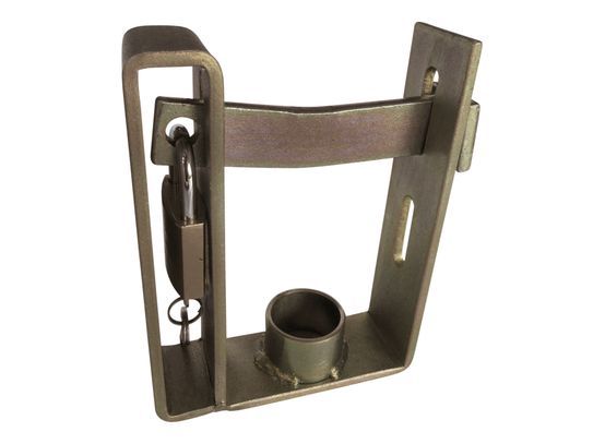Hulk 4X4 - DUAL TRAILER COUPLING LOCK INC PADLOCK & 3 KEYS ZINC COATED