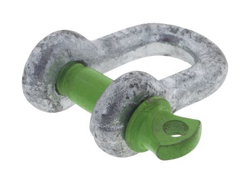 Hulk 4X4 - PKT 2 D SHACKLE 6mm RATED TO 500kg GALVANISED DROP FORGED